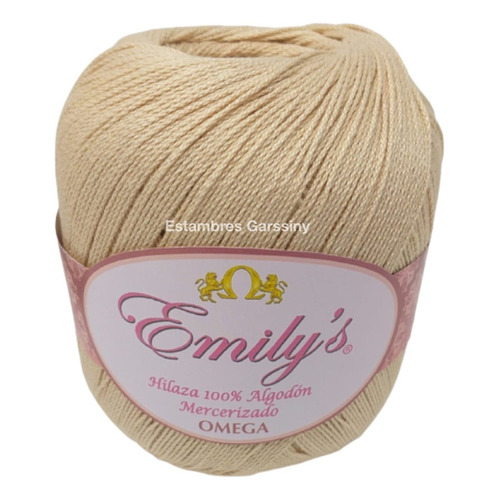 Hilaza Emily's Omega 100% Algodón Bola De 150g Color Beige