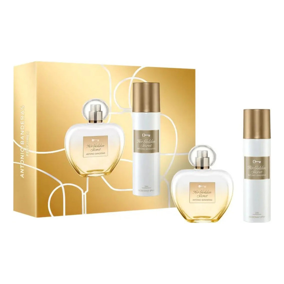 Perfume Ab Her Golden Secret Set Edt 80ml + 150ml Deo Mujer