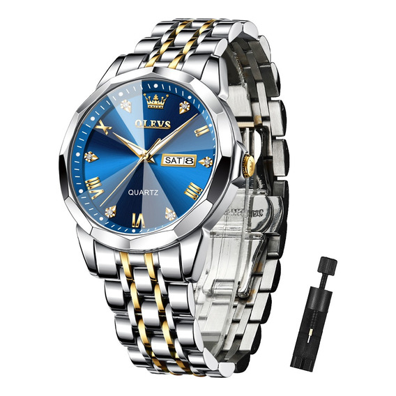 Reloj Hombre Olevs 9931 Original Luminoso Impermeable