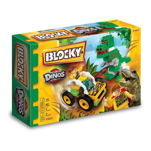 Blocky Dinosaurios - 65 Piezas - Bloques Para Armar Rasti