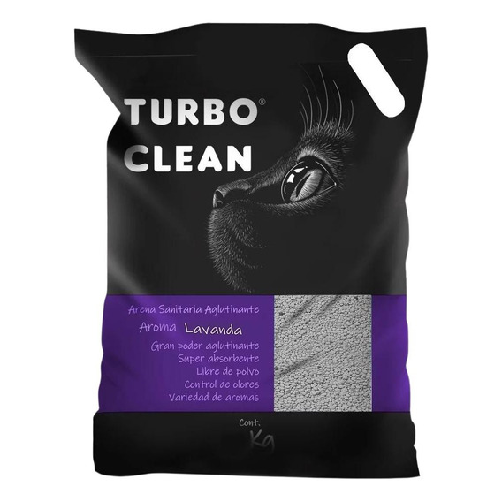 Arena Sanitaria Turbo Clean Aglutinante Lavanda 4kg