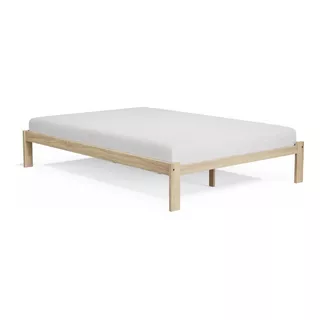 Cama 2 Plazas Otomana Madera Pino Entrega Inmediata 140 Cm