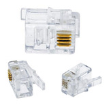 Conector Ficha Plug Ficha Rj-11 2 Pines Red Utp X 50 Unids