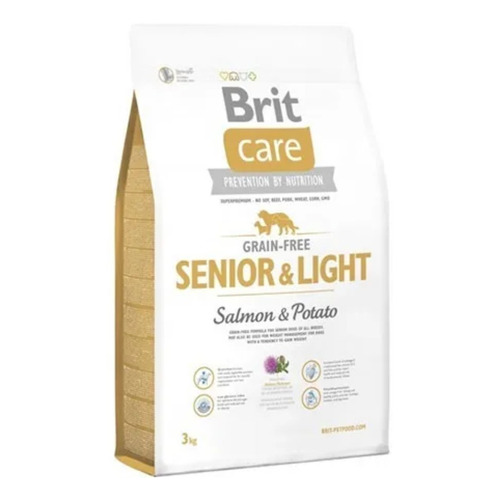 Alimento Brit Brit Care Salmon & Potato Senior & Light para perro senior todos los tamaños sabor salmón y papa en bolsa de 3kg