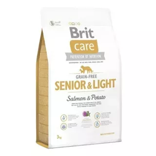 Alimento Brit Brit Care Salmon & Potato Senior & Light Para Perro Senior Todos Los Tamaños Sabor Salmón Y Papa En Bolsa De 3kg