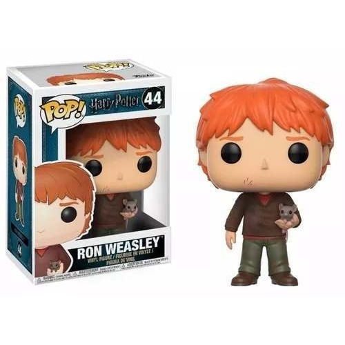 Figura de acción  Ronald Bilius "Ron" Weasley With Scabbers 14938 de Funko Pop! Movies