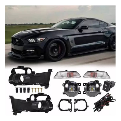 2015-2017 Ford Mustang Kit Faros Niebla Led Completo C/bisel