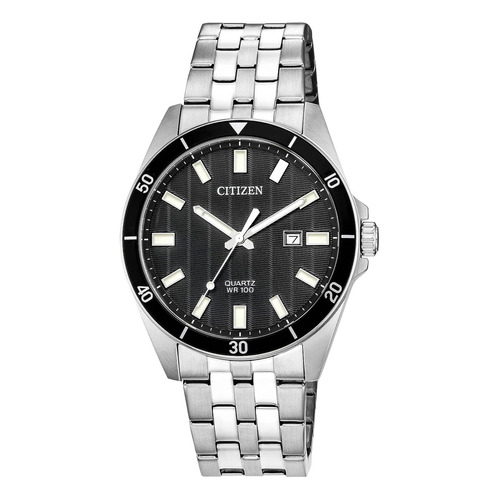 Reloj Citizen Bi5050-54e Quartz Mens, Acero Inoxidable, C Color de la correa Plateado Color del bisel Plateado Color del fondo Negro
