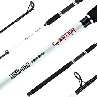 Caña Pescar Caster Sniper 2.40m Spinning Variada Rio 20-80g