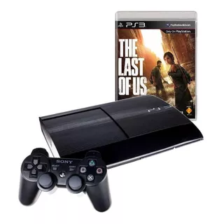 Sony Playstation 3 Super Slim 250gb The Last Of Us Cor  Charcoal Black