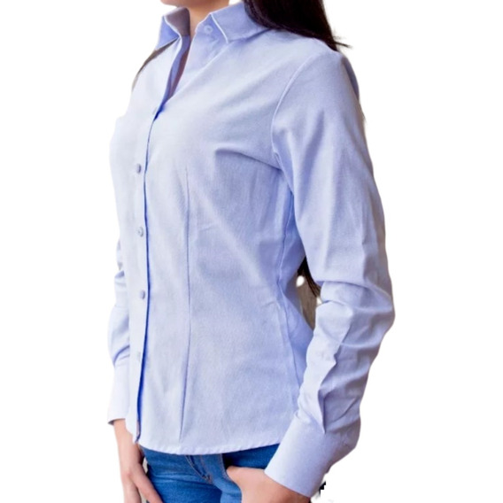 Camisa Oxford Dotacion Empresarial Clásico Dama 