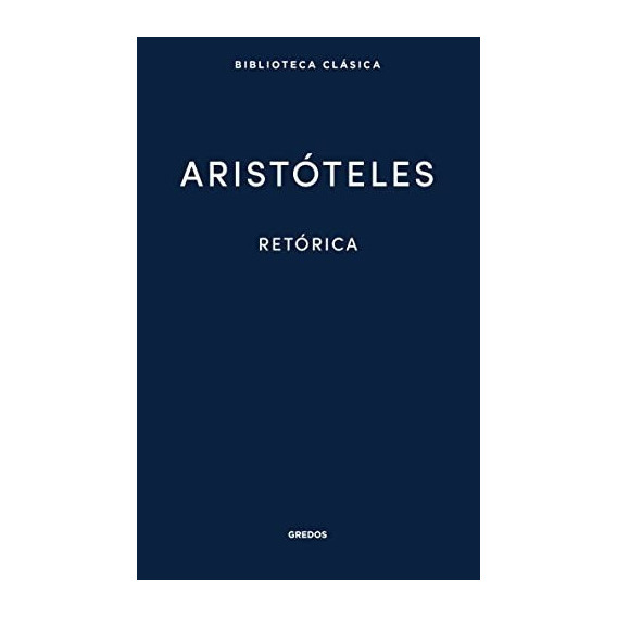 Libro Retórica Aristóteles Gredos