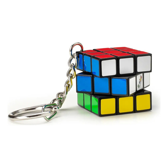 Llavero Juego Cubo Rubiks 3x3 De Viaje +8  Spin Master Febo 