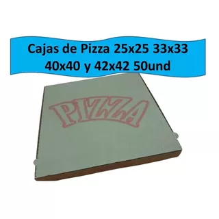 Cajas De Pizzas 25x25 33x33 40x40 42x42