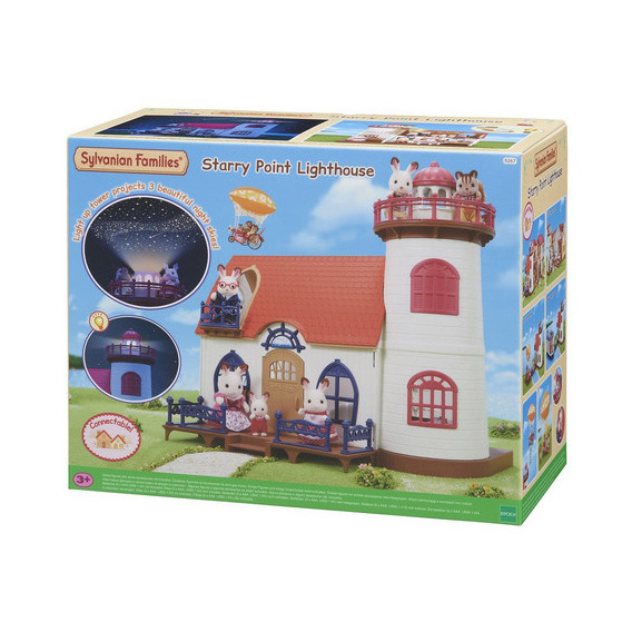 Sylvanian Families Casa Con Faro De Luz Accesorios Juguete ® Color Rojo