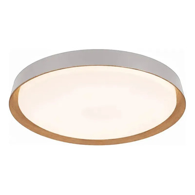 Plafon Led Nordic R Blanco Madera Moderno Cct Lda81032-bm Blanco/madera