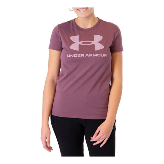 Remera Under Armour Live Sportstyle Mujer Violeta Jjdeportes