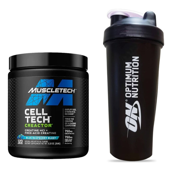 Creatina Cell Tech Creactor - Muscletech - 120sv + Shaker