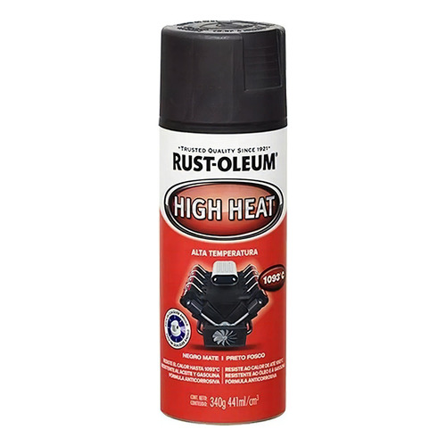 Spray Alta Temperatura Negro Mate 1093° Rust Oleum