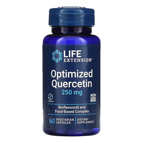 Life Extension Quercetina Otimizada 250mg 60 Cápsulas Sabor Sin sabor