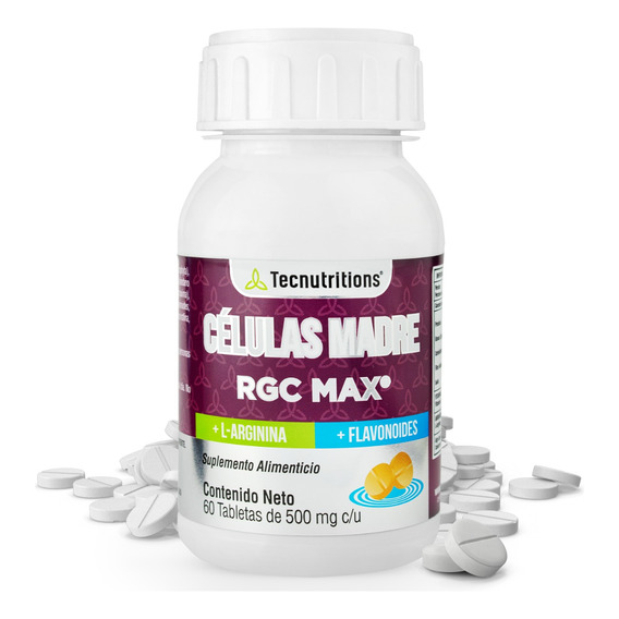 Células Madre, Rgc Max Con 60 Tabs, Tecnutritions