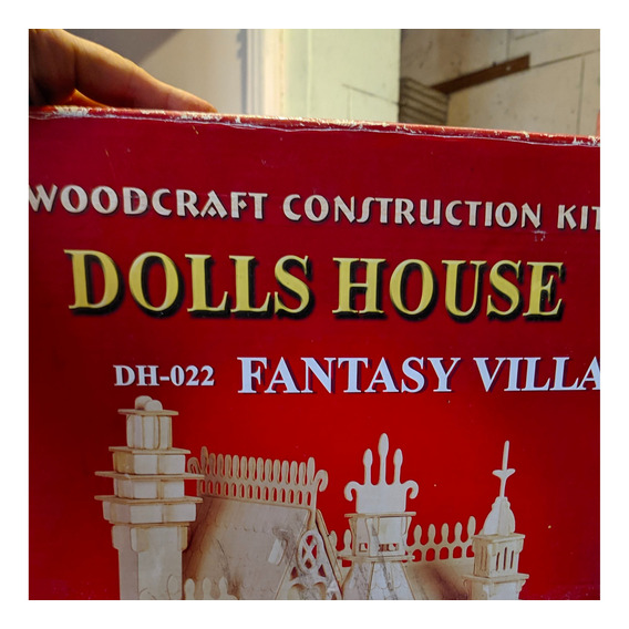 Puzzle 3d Fantasy Villa Dollhouse Wood Craft Construction