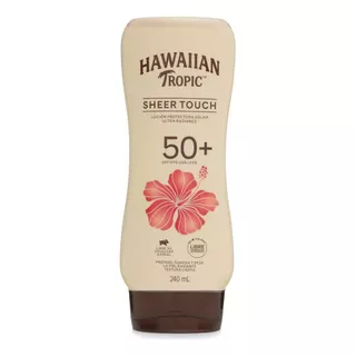 Protector Solar Hawaiian Tropic Fps 50 Sheer Touch En Loción De 240 Ml