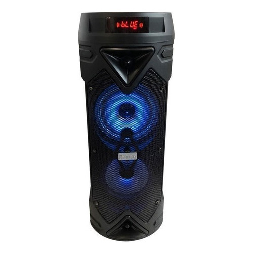 Parlante Karaoke Fussen C/ Microfono Y Control Kb00m01 Color Negro