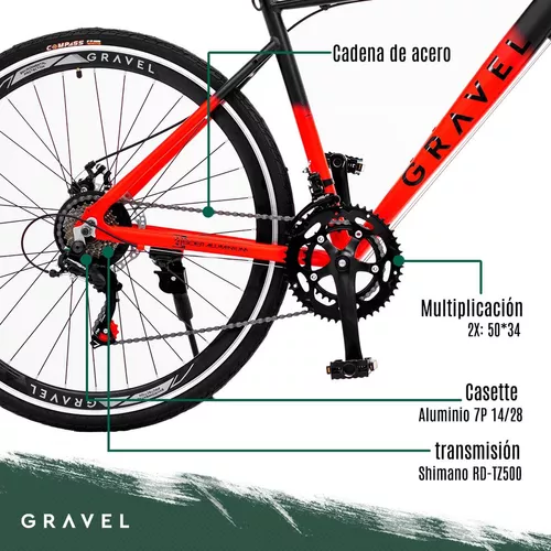 Mountain bike GTR-X Fat Bike R26 19 21v frenos de disco mecánico