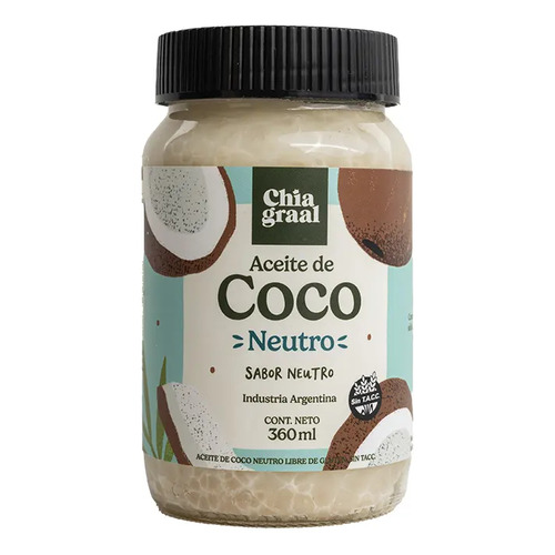 Chía Graal aceite de coco neutro sin tacc de 360ml