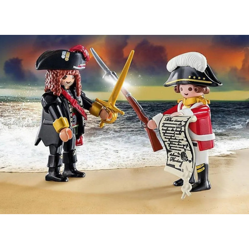 Playmobil Figuras 70273 Duo Pack Soldado Y Pirata Con Armas Cantidad de piezas 17