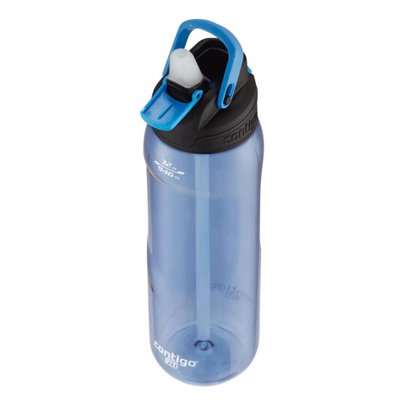 Botella Agua Para Deporte Contigo Fit 946ml Azul Antivuelco