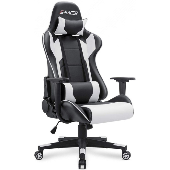 Silla Ejecutiva Escritorio Gaming Homall Negro Blanco