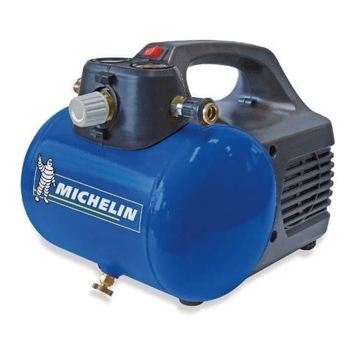 Compresor de aire eléctrico portátil Michelin CA-MBL6 6L 0.4hp 230V azul