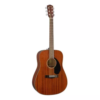 Guitarra Acústica Fender Classic Design Cd-60s All-mahogany 097-0110-022 Para Diestros Natural Brillante