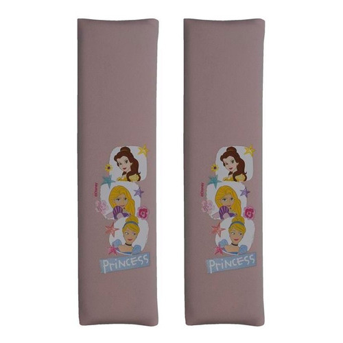 Par Cubre Cinturon De Seguridad Auto Niños Disney Princesas Color Rosa