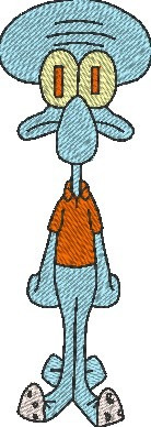 matriz de bordado bob esponja 1 lula molusco desenho infant r 5