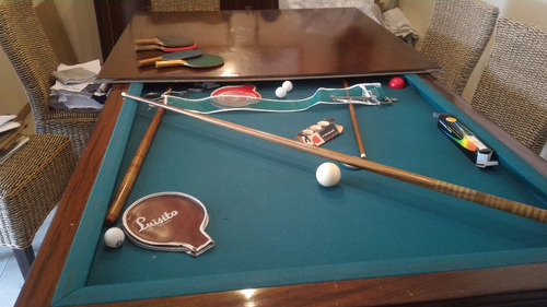 Mesa de pool ping pong comedor madera maciza cerezo 45.000 ...