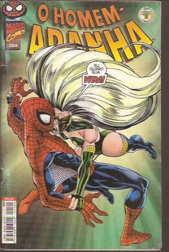 Revista Em Quadrinhos O Homem-aranha Nº 204 - Abril Jovem 
