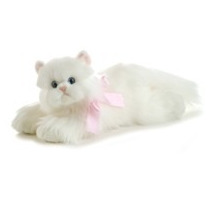 Gato Angora Persa Flopsie Oso Peluche Aurora Importado