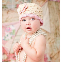 Gorro Para Bebe Niña,hilo O Lana,ropa Y Accesorios