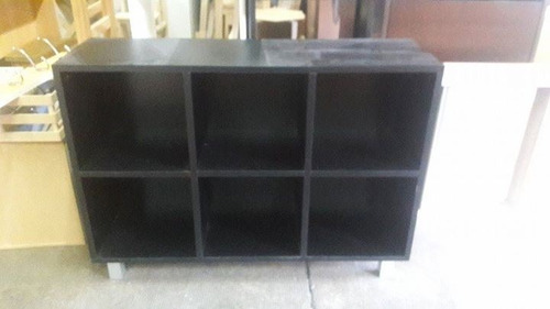 Mueble biblioteca cubo con estantes minimalista en melamina ...