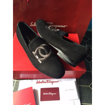 Zapatos Mocasines Salvatore Ferragamo Alpargatas Con Caja