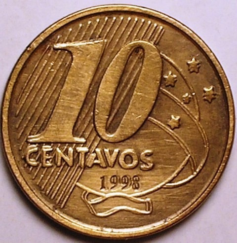 Moeda 10 Centavos - 1998 - Raríssima - R$ 12,00 em Mercado 