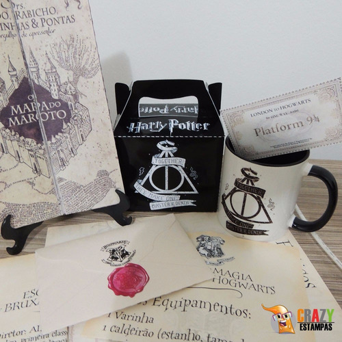 Kit Harry Potter N - 6 Itens + Carta Personalizável! - R 