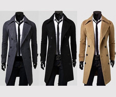 casaco longo preto masculino