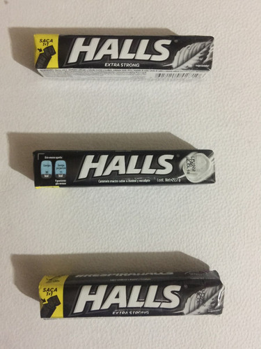 Halls Negras 3 Tubos Con 9 Pastillas C/u, Envío Gratis - $ 218.00 en Mercado Libre