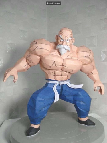 Maestro Roshi De 80 Cm De Dragon Ball Mutado (papercraft 