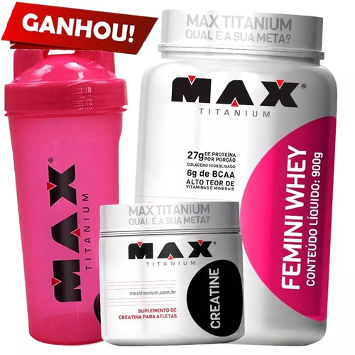 Combo Ganho De Massa Feminina Rapido Whey/wey/way Creatina - R$ 179,99