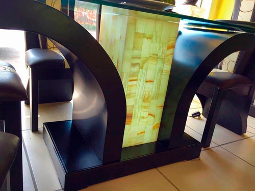 Comedor 6 sillas moderno minimalista mesa vidrio templado ... Mesa de 90 y sillas comedor